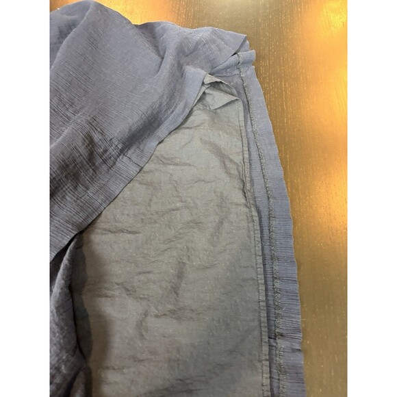 J Crew Maxi Skirt Navy Blue Size Medium Elastic Tie Waist Lined Long - Picture 5 of 8